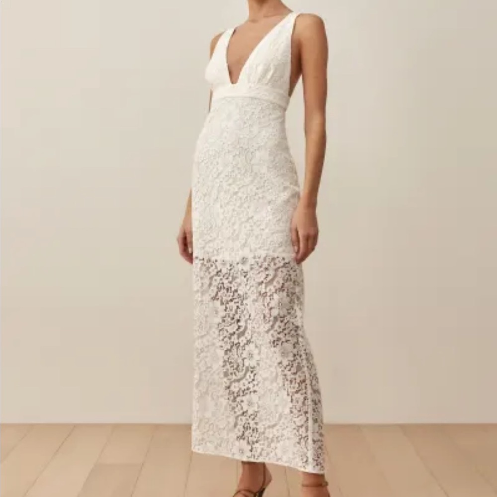 New Reformation Aigio Dress NWT Lace Bridal
